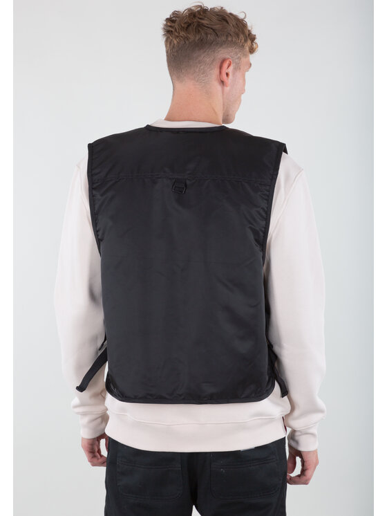 Alpha Industries Alpha Industries Kamizelka Utility Vest Czarny Regular Fit