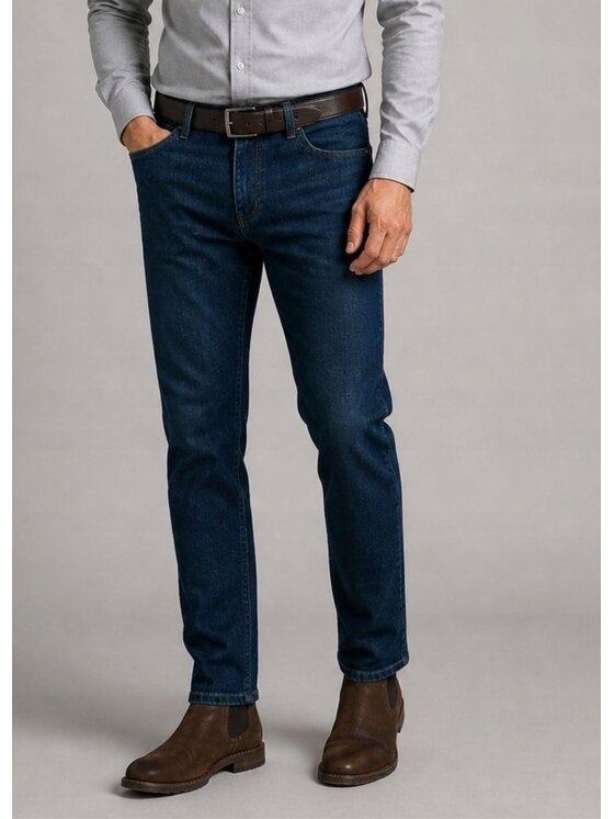 Wrangler Wrangler Jeansy Greensboro Niebieski Regular Fit