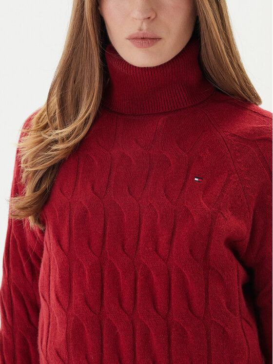 Tommy Hilfiger Tommy Hilfiger Dolcevita WW0WW46791 Rosso Regular Fit