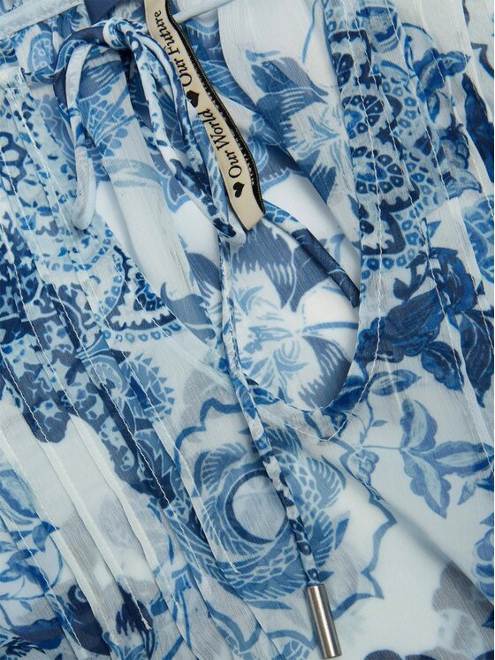 Blusa Gilda W3GH60 WDW52 Blu Relaxed Fit