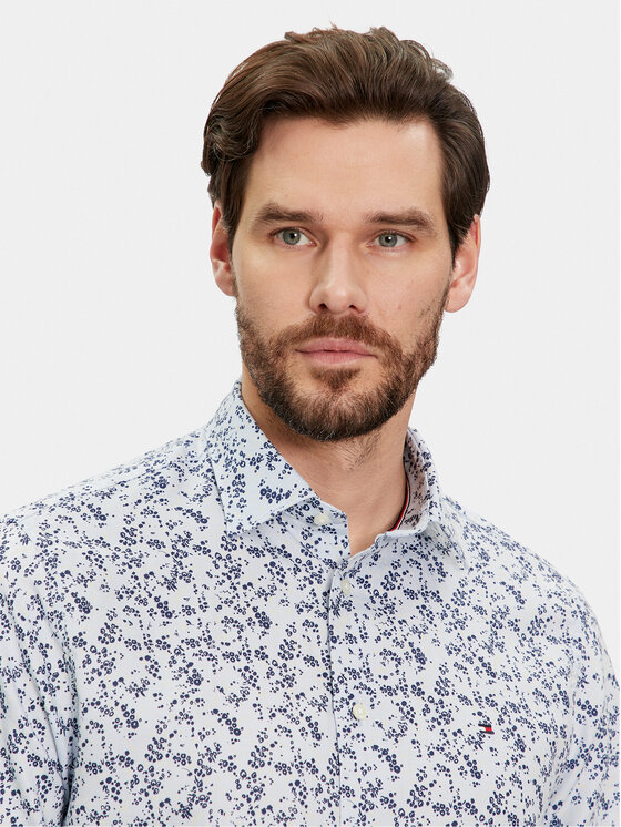 Tommy Hilfiger Tommy Hilfiger Риза MW0MW35324 Син Regular Fit