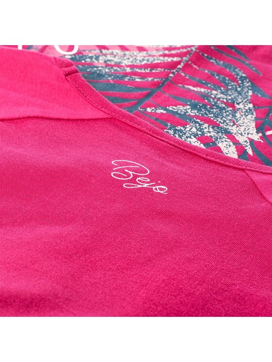 Bejo Bejo T-Shirt Ruth Różowy Long Fit