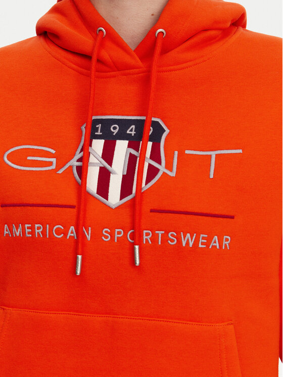 Gant Gant Bluza Archive Shield 4200276 Pomarańczowy Regular Fit