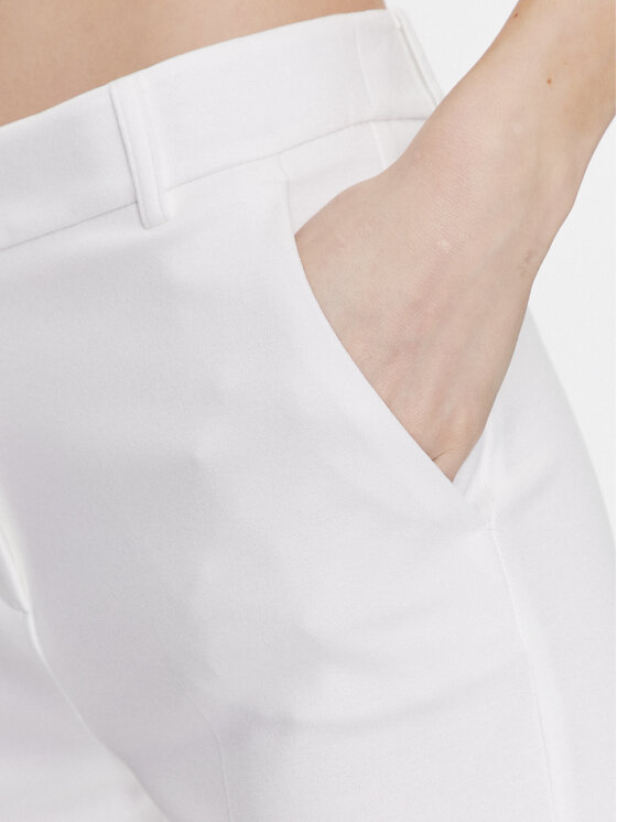 Marella Marella Pantaloni din material Zodiaco 2337810234 Alb Regular Fit