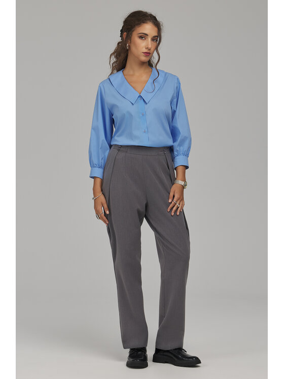 NIFE NIFE Koszula K99 Niebieski jasny Relaxed Fit
