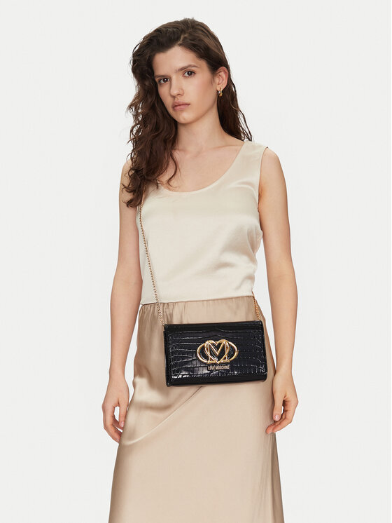 LOVE MOSCHINO LOVE MOSCHINO Ročna torba JC4047PP1MLE100A Črna