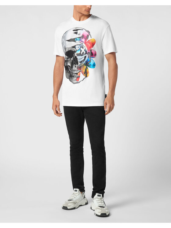 PHILIPP PLEIN PHILIPP PLEIN T-Shirt 21191 Biały Regular Fit