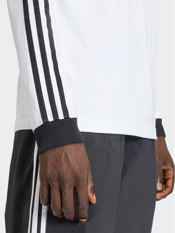 adidas adidas Marškinėliai ilgomis rankovėmis 3-Stripes Long-Sleeve KE3545 Balta Regular Fit