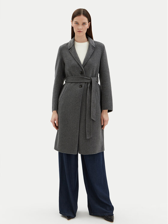 Motivi Motivi Palton de lână 0042Q000529N Gri Regular Fit