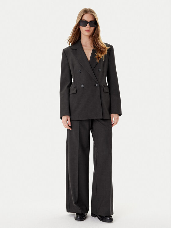 MAX&Co. MAX&Co. Spodnie palazzo Vacanze 2526136022200 Czarny Wide Leg