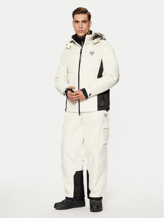 Guess Guess Pantaloni de schi M4PB59 WH0K0 Écru Regular Fit