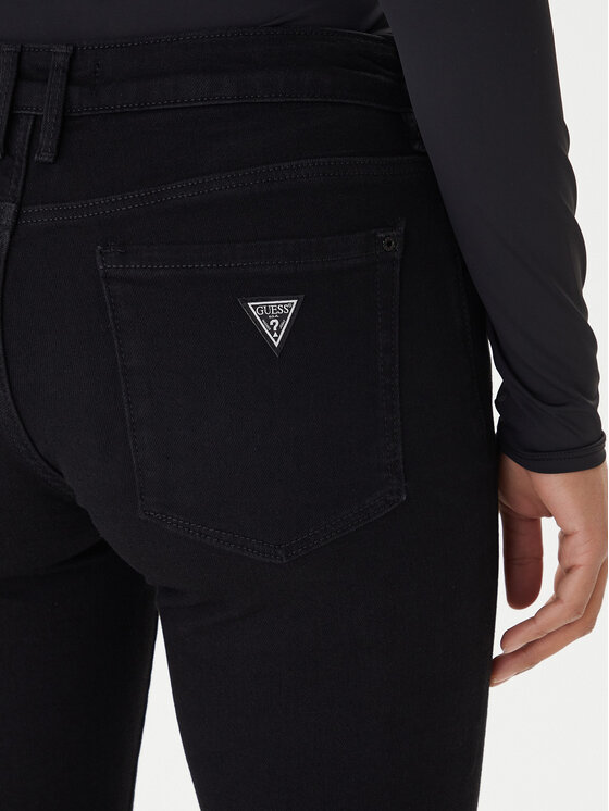 Guess Guess Blugi Annette W2YA99 D4PZ1 Negru Skinny Fit