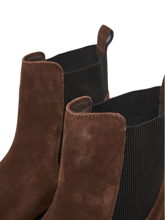 Tommy Hilfiger Tommy Hilfiger Chelsea cipele Flag Boot FW0FW08780 Smeđa