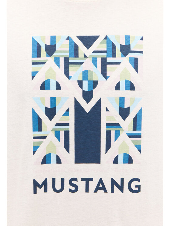 Mustang Mustang T-shirt AUSTIN Beige Regular Fit