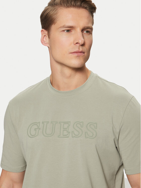 Guess Guess Marškinėliai Z2YI11 J1314 Žalia Regular Fit