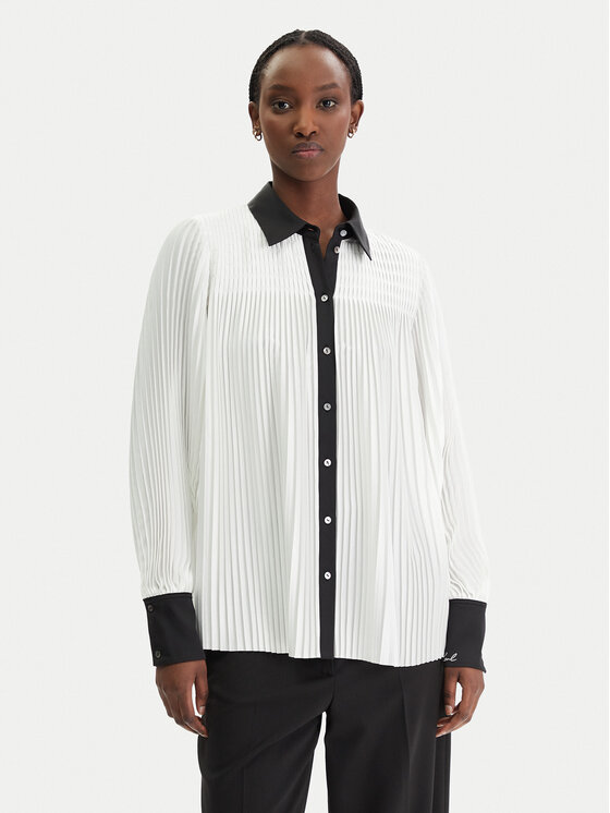 KARL LAGERFELD KARL LAGERFELD Camicia B1W11008 Écru Regular Fit