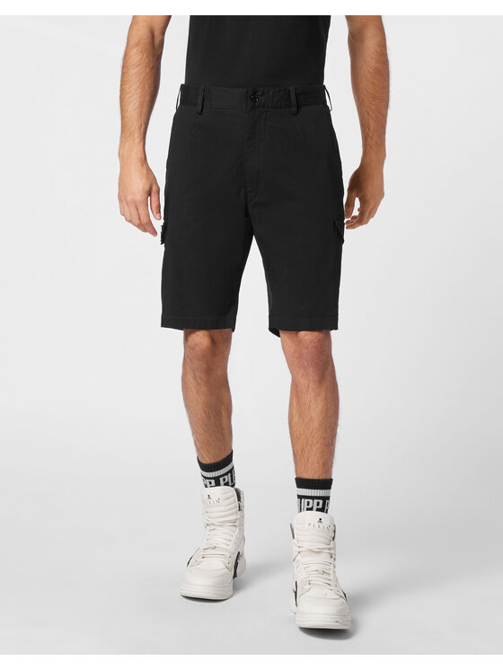PHILIPP PLEIN PHILIPP PLEIN Pantaloncini 9389 Nero Regular Fit
