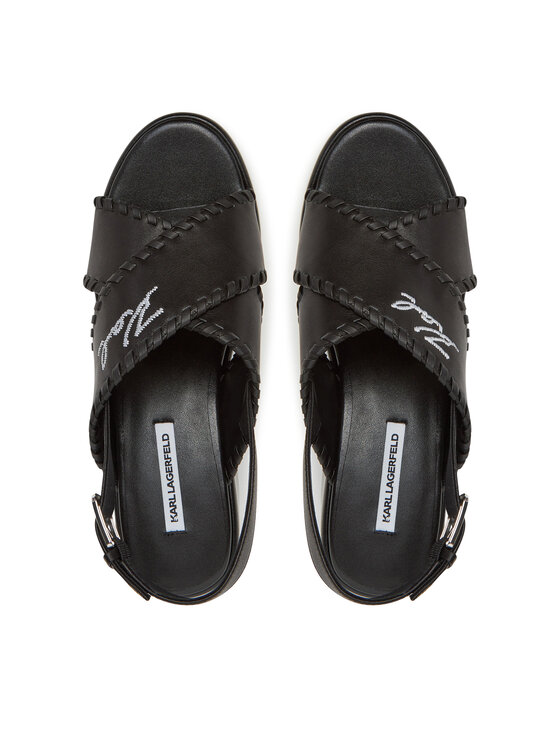 KARL LAGERFELD KARL LAGERFELD Sandale Wendy KL33372 Crna