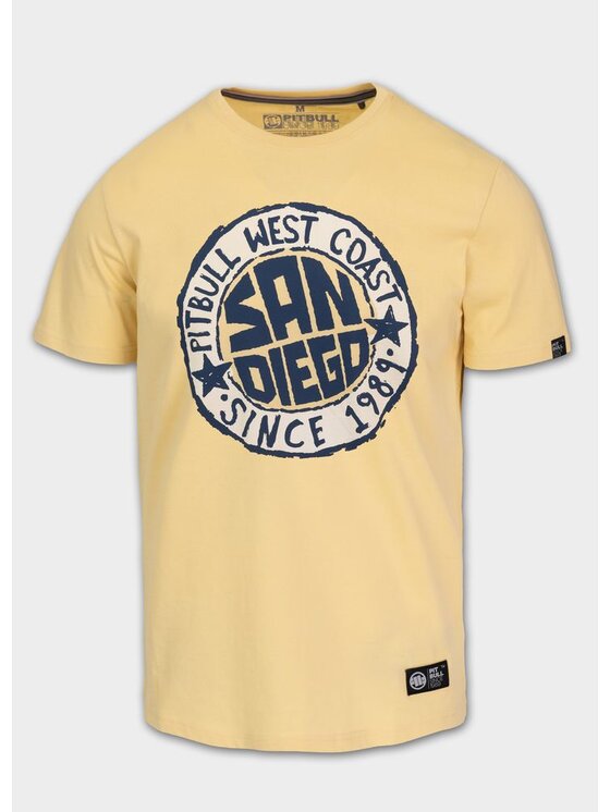 PITBULL PITBULL T-Shirt AUTOMATIC Żółty Regular Fit