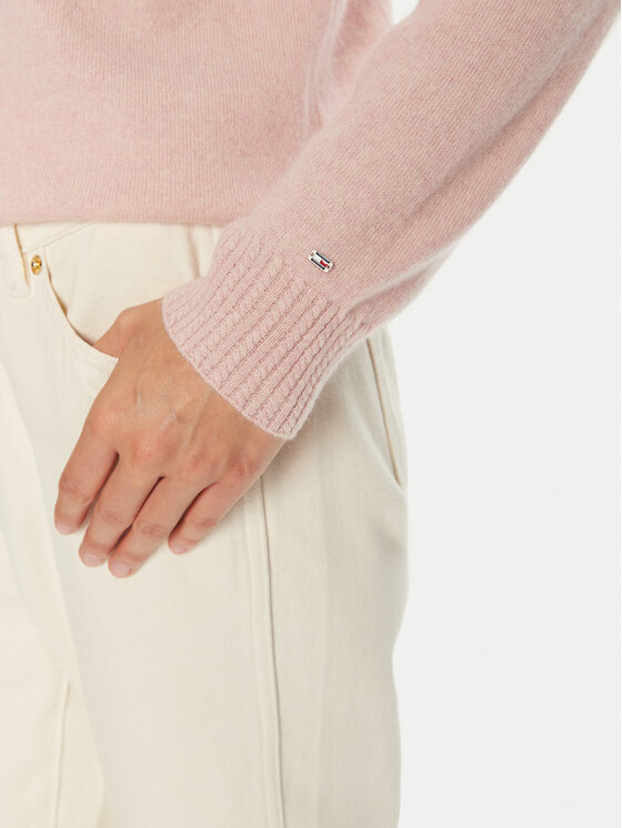 Tommy Hilfiger Tommy Hilfiger Sweater WW0WW43202 Rózsaszín Regular Fit