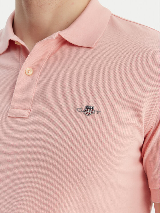 Gant Gant Polo Shield 2220 Różowy Slim Fit