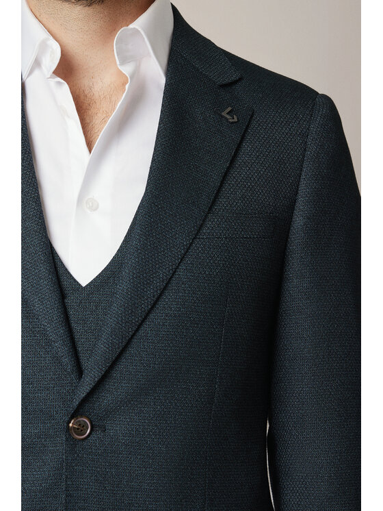 Lancerto Lancerto Marynarka Lovere MA131225000003 Zielony Slim Fit