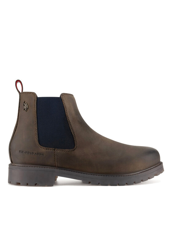 U.S. Polo Assn. Členková obuv s elastickým prvkom YUMI001M/DLE1 Hnedá