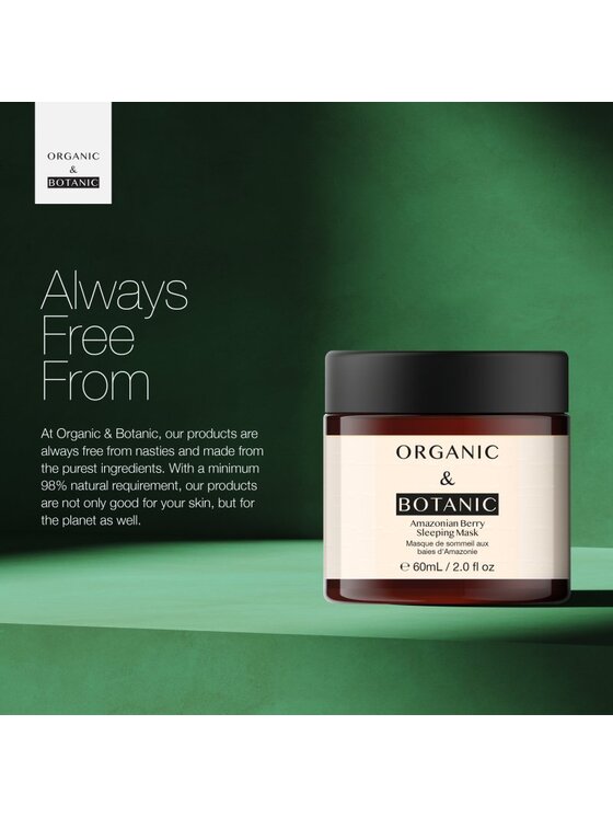 Organic & Botanic Organic & Botanic Maseczka do spania OB Amazonian Berry Maska do twarzy