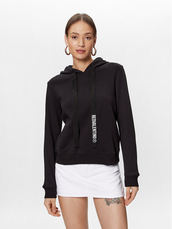 Red Valentino Red Valentino Μπλούζα 1R0MF10U6P9 Μαύρο Regular Fit