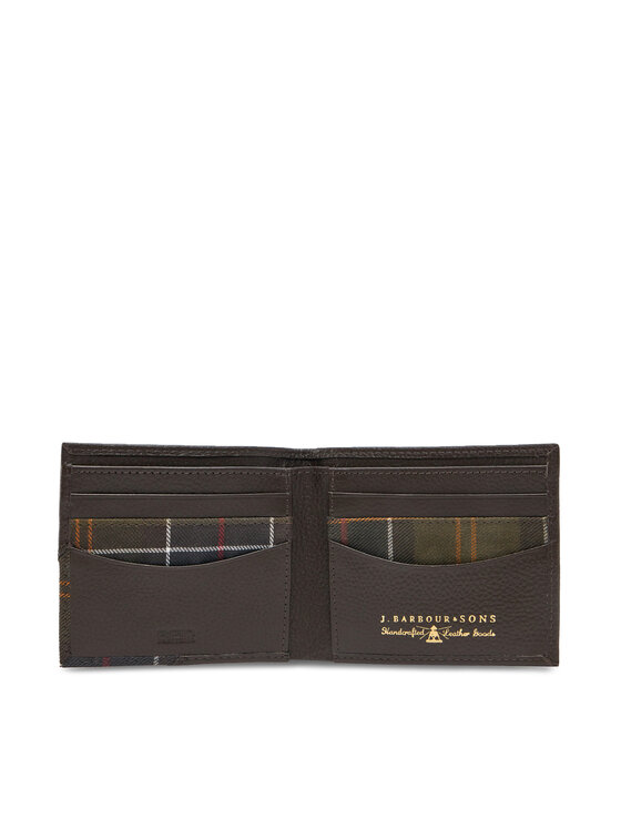 Barbour Barbour Голям мъжки портфейл Tarbert MLG0063BR91 Кафяв