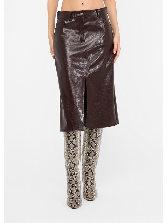 Liu Jo Liu Jo Gonna midi UF5232E1038X0722 Marrone Regular Fit