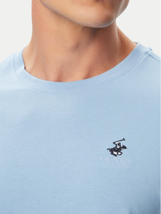 Beverly Hills Polo Club Beverly Hills Polo Club Тишърт P-SS26M-TS41740 Син Regular Fit