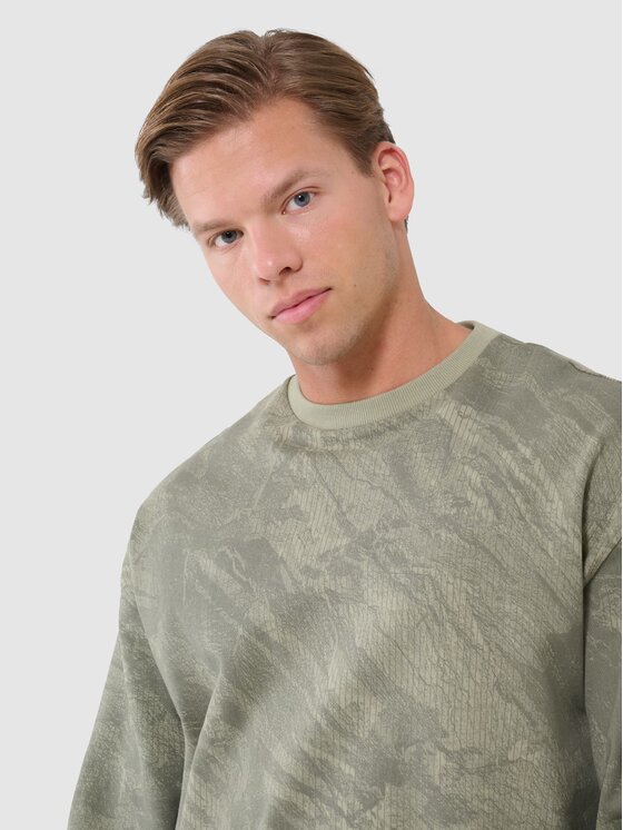 4F 4F Felpa 4FWSS25TSWSM1582-44A Cachi Regular Fit