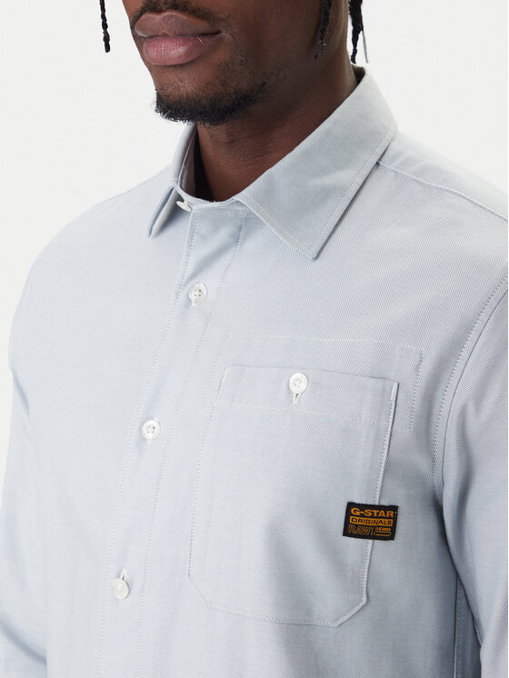 G-Star Raw G-Star Raw Koszula Bristum 2.0 D23553 E071 Błękitny Slim Fit