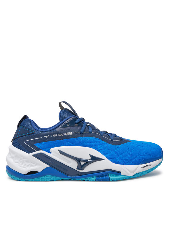 Mizuno Čevlji Za športe V Zaprtih Prostorih Wave Stealth Neo 2 X1GA2400 Modra