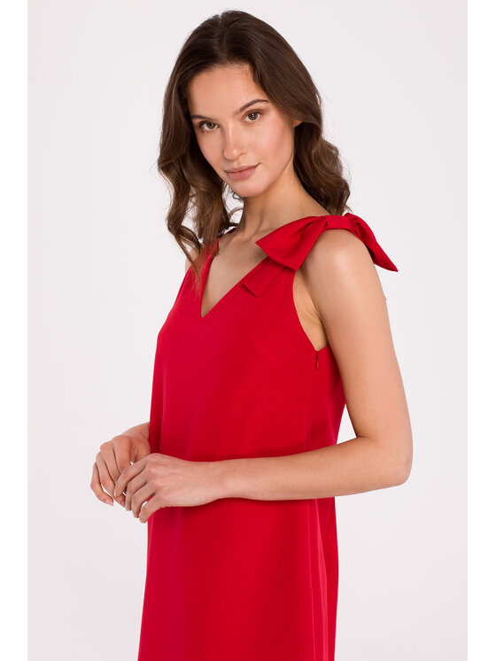 Makover Makover Abito da sera K128 Rosso Regular Fit