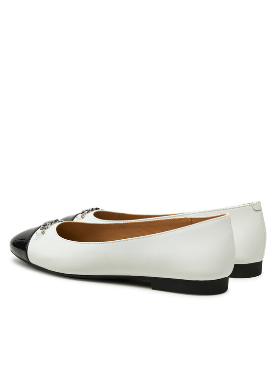 MICHAEL Michael Kors MICHAEL Michael Kors Ballerine Rebecca Flex Ballet 40F4RBFP1L Bianco