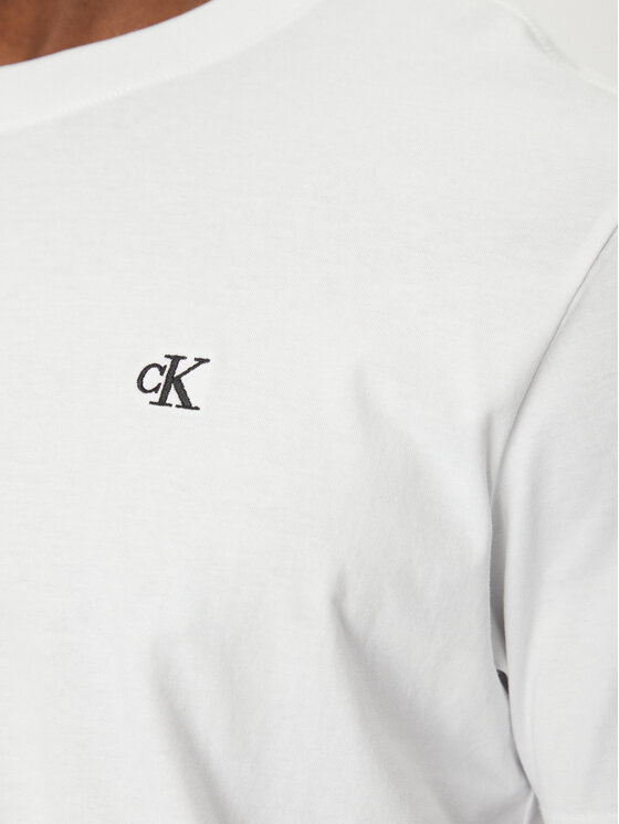 Calvin Klein Jeans Calvin Klein Jeans T-Shirt Serif Font Graphic J30J327473 Biały Regular Fit