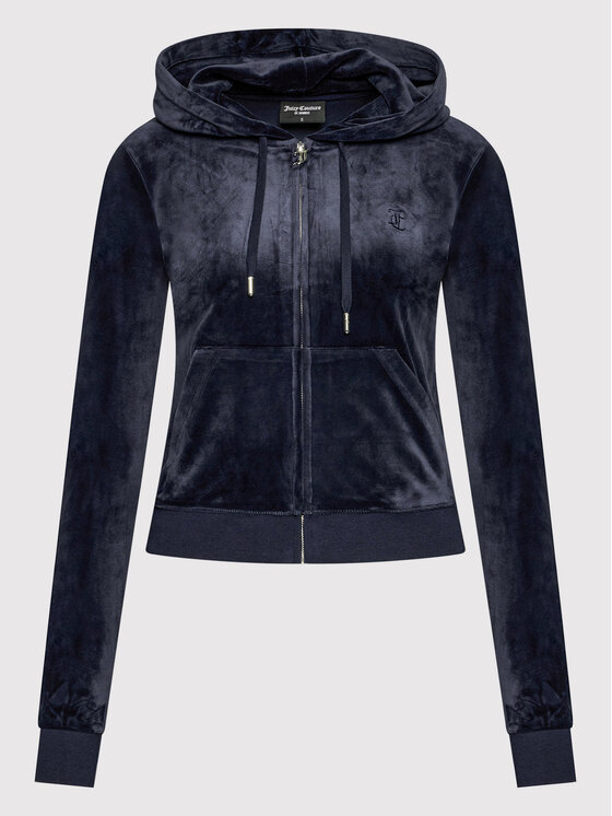 Juicy Couture Juicy Couture Суитшърт Robertson JCAP176 Тъмносин Slim Fit