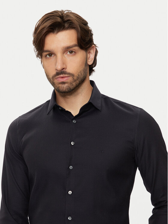 Calvin Klein Calvin Klein Cămașă K10K113528 Bleumarin Slim Fit