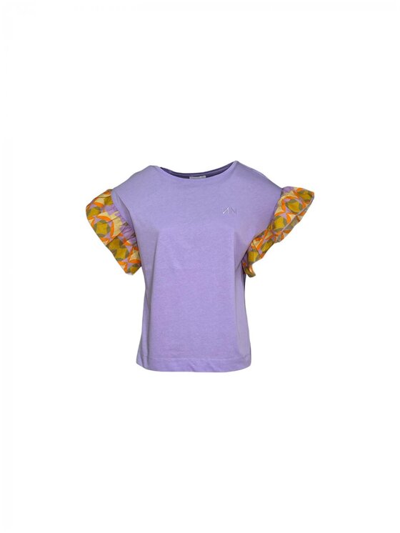 NENETTE NENETTE T-Shirt dharma Fioletowy Regular Fit