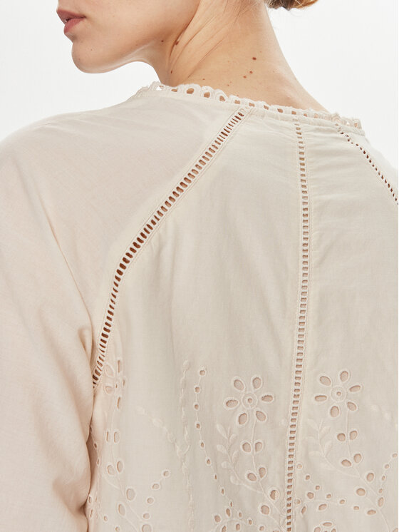 YAS YAS Блузка Luma 26032810 Écru Regular Fit