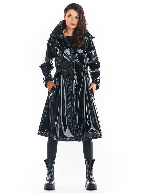 Awama Awama Cappotto A382 Nero Basic Fit