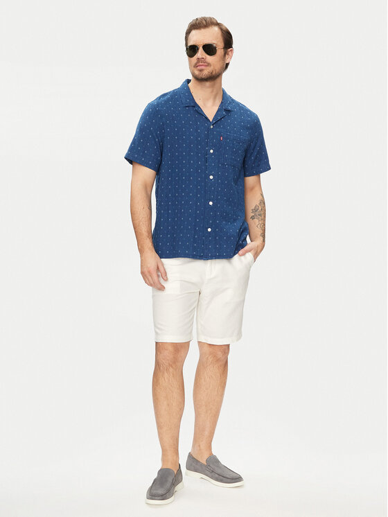 Guess Guess Szövet rövidnadrág M4GB59 WG8B0 Ekru Regular Fit