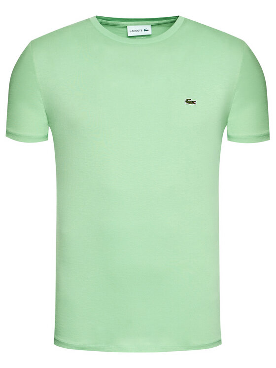 Lacoste Lacoste Marškinėliai TH6709 Žalia Regular Fit