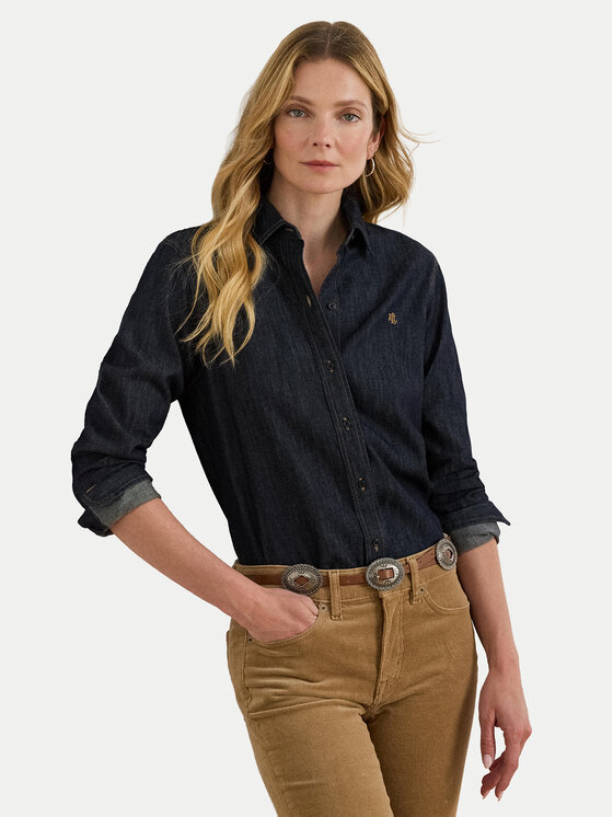LAUREN RALPH LAUREN LAUREN RALPH LAUREN Jeanshemd 200B20825001 Dunkelblau Regular Fit