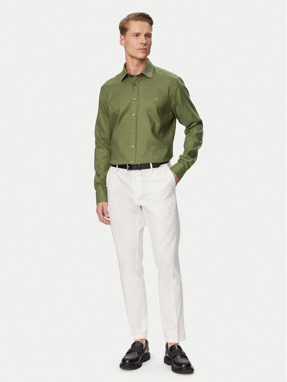 KARL LAGERFELD KARL LAGERFELD Marškiniai 605084 562791 Žalia Regular Fit