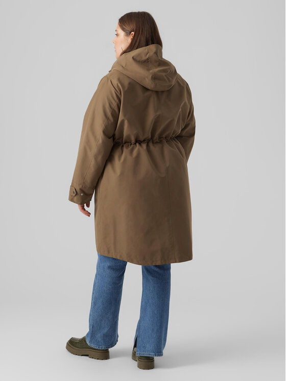 Vero Moda Curve Vero Moda Curve Παλτό μεταβατικό 10287156 Καφέ Regular Fit