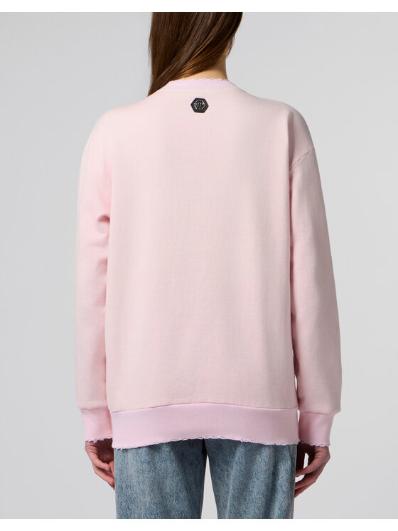 PHILIPP PLEIN PHILIPP PLEIN Bluza 30537 Różowy Regular Fit