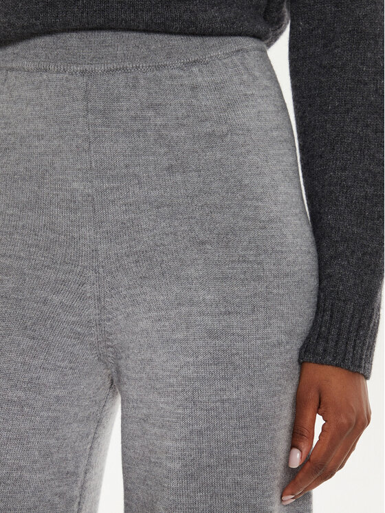 Weekend Max Mara Weekend Max Mara Spodnie dzianinowe Epopea 2426336038 Szary Regular Fit